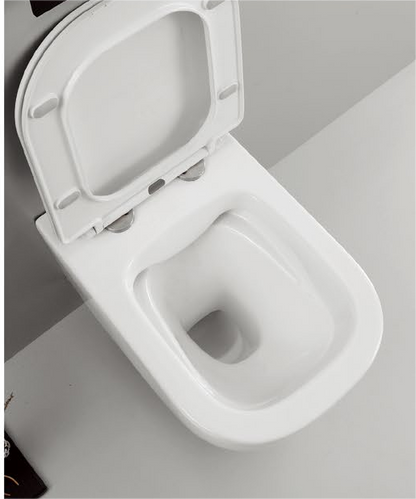 Qucik set Patented product wall hang toilet&bidet rimless, flush