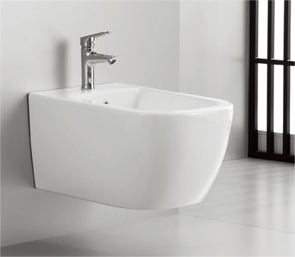 Qucik set Patented product wall hang toilet&bidet rimless, flush