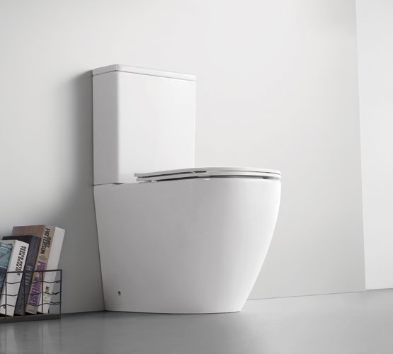 Qucik set Patented product floor-standing split toilet rimless, p/r-trap
