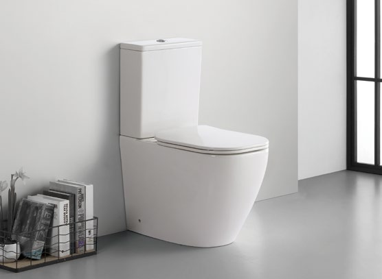 Qucik set Patented product floor-standing split toilet rimless, p/r-trap