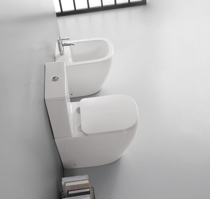 Qucik set Patented product floor-standing split toilet rimless, p/r-trap