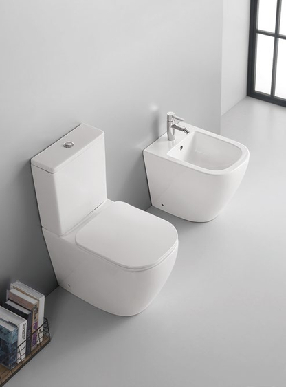 Qucik set Patented product floor-standing split toilet rimless, p/r-trap