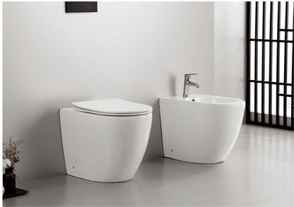 Set Aidy Prodotti brevettati WC a pavimento, bidet, senza brida, sifone a scarico