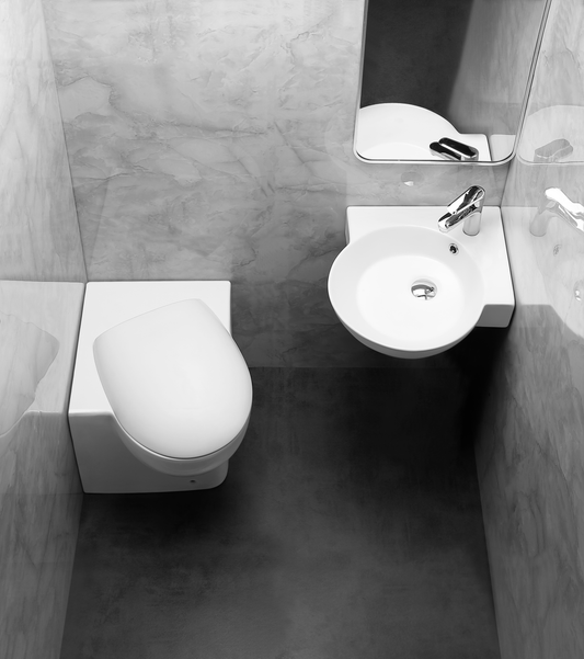 Modern Corner Bathroom Suite - Tornado Collection