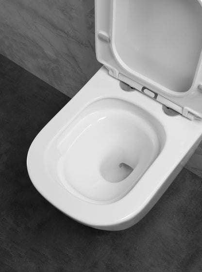 QUICK Tornado Series Modern Wall-Mounted Toilet and Sink Set