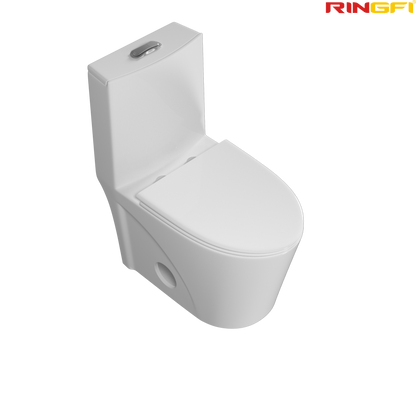 8654 One-piece modern design simple floor-standing ceramic toilet easy to clean