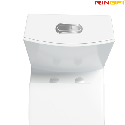 8654 One-piece modern design simple floor-standing ceramic toilet easy to clean