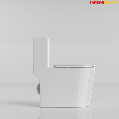 8651 One-piece modern design simple floor-standing ceramic toilet easy to clean
