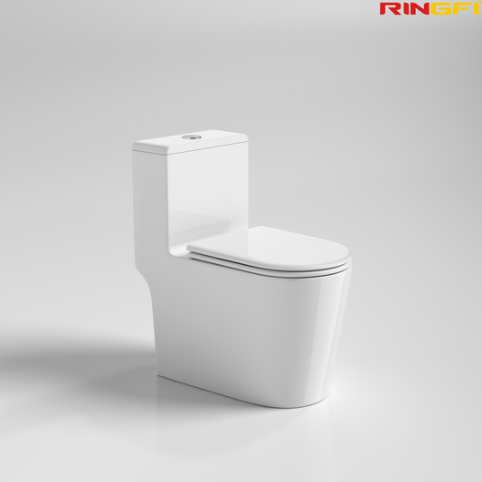 8651 One-piece modern design simple floor-standing ceramic toilet easy to clean