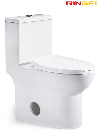 8638 One-piece modern design simple floor-standing ceramic toilet easy to clean