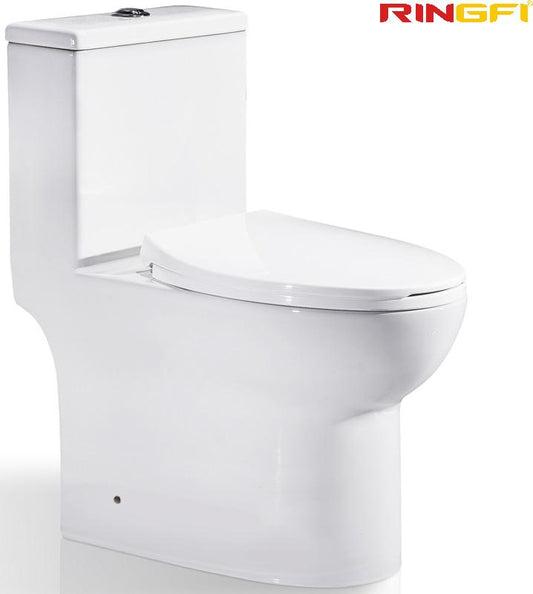 8638 One-piece modern design simple floor-standing ceramic toilet easy to clean