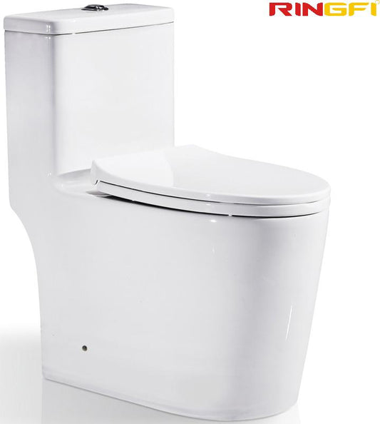 8636 One-piece modern design simple floor-standing ceramic toilet easy to clean