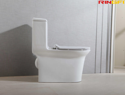 8629 One-piece modern design simple floor-standing ceramic toilet easy to clean