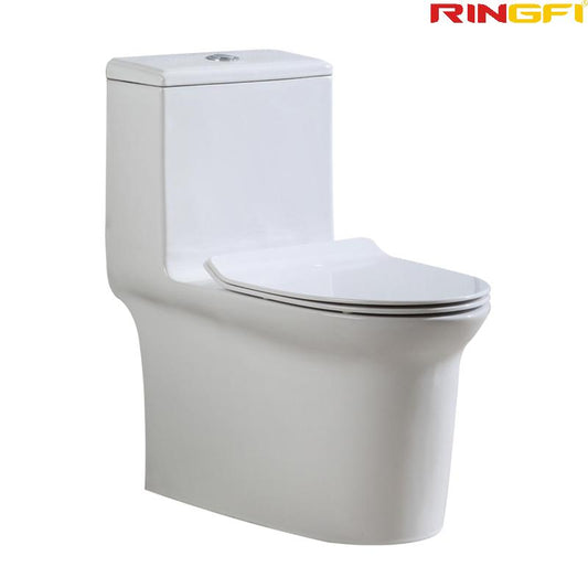8629 One-piece modern design simple floor-standing ceramic toilet easy to clean