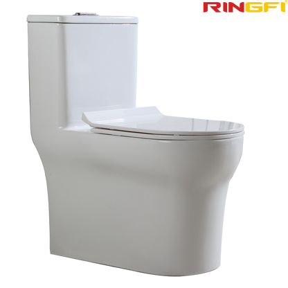 8618 One-piece modern design simple floor-standing ceramic toilet easy to clean
