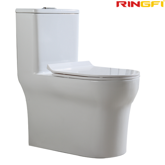 8618 One-piece modern design simple floor-standing ceramic toilet easy to clean