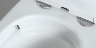 24001 Silent design Patented product bidet back to wall rimless, p/s-trap