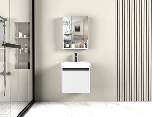 3301 Mueble de baño de diseño nórdico diseño de almacenamiento multicapa