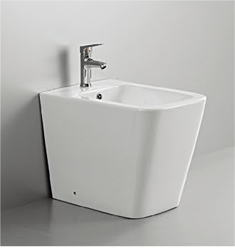 40003 Patented product bidet back to wall rimless, p/s-trap