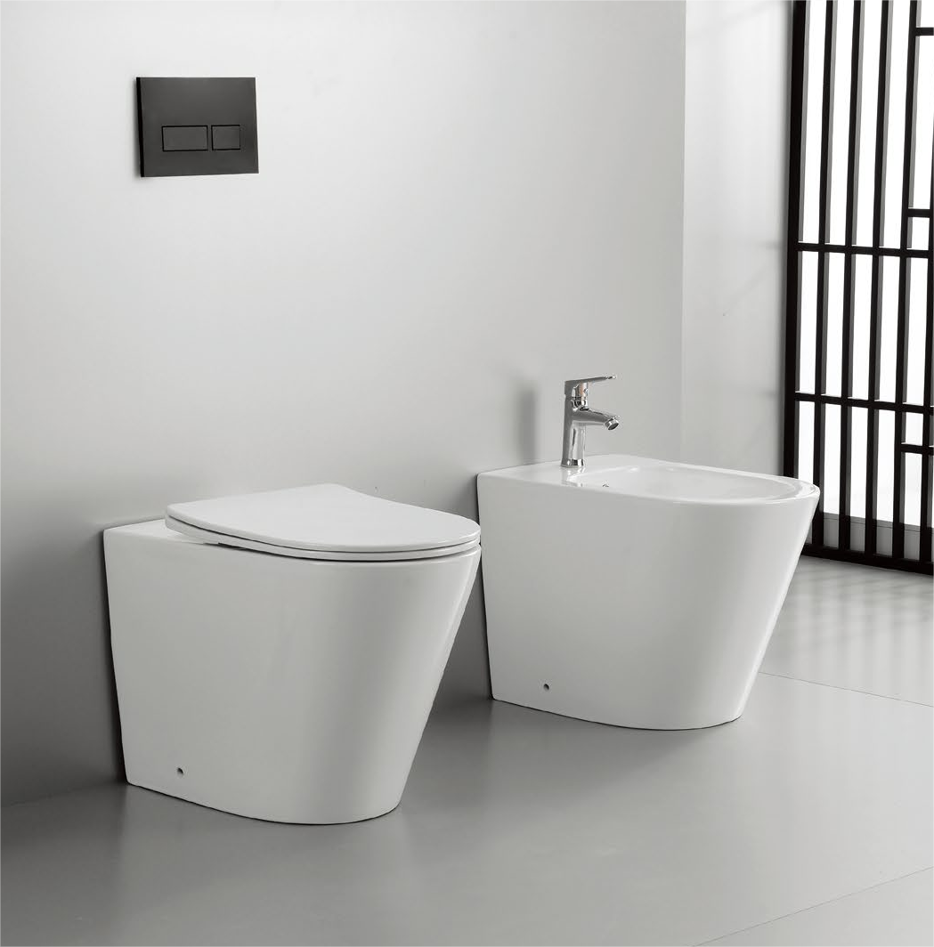 52001 Patented product WC Back to wall rimless, p/s-trap