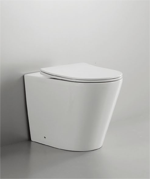 52001 Prodotto brevettato WC filo parete senza brida, sifone