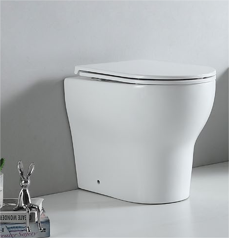 62001 منتج حاصل على براءة اختراع مرحاض خلفي إلى الحائط بدون إطار، مصيدة p/s