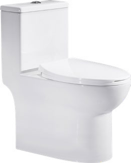 6638 One-piece modern design simple floor-standing ceramic toilet easy to clean