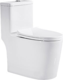 6651 Wc monoblocco in ceramica dal design moderno semplice a terra facile da pulire