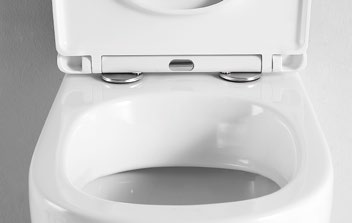 90008/90009 Set Hin alto Compatibile con tutti gli standard di mercato, adatto a tutte le taglie di disabili, WC a terra combinato bidet a terra, prodotto brevettato senza brida, altezza 500mm