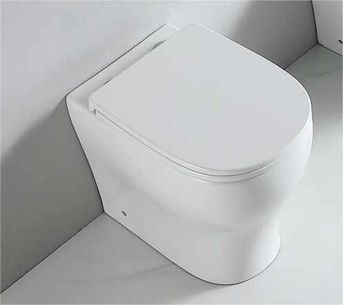 90008/90009 Set Hin alto Compatibile con tutti gli standard di mercato, adatto a tutte le taglie di disabili, WC a terra combinato bidet a terra, prodotto brevettato senza brida, altezza 500mm