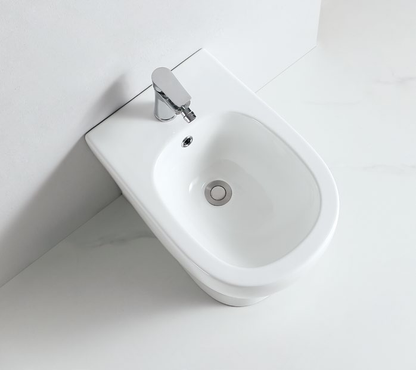 90008/90009 Set Hin alto Compatibile con tutti gli standard di mercato, adatto a tutte le taglie di disabili, WC a terra combinato bidet a terra, prodotto brevettato senza brida, altezza 500mm