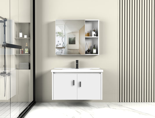 Mobile da bagno dal design nordico A8 con design multistrato