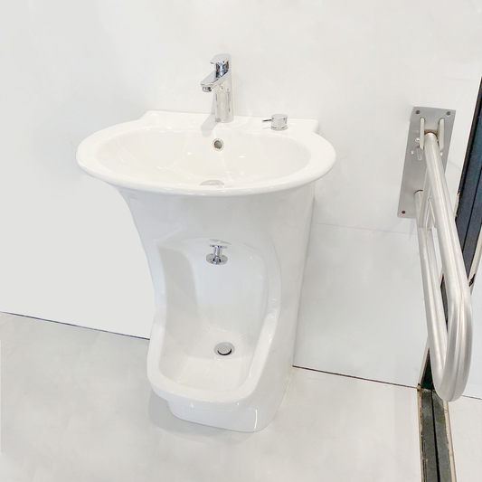 Ceramic Foot Wash Elderly sink Special care foot wash Patented Muslim Products Wudu Mate Ablution Wash Feet Double Desk Basin