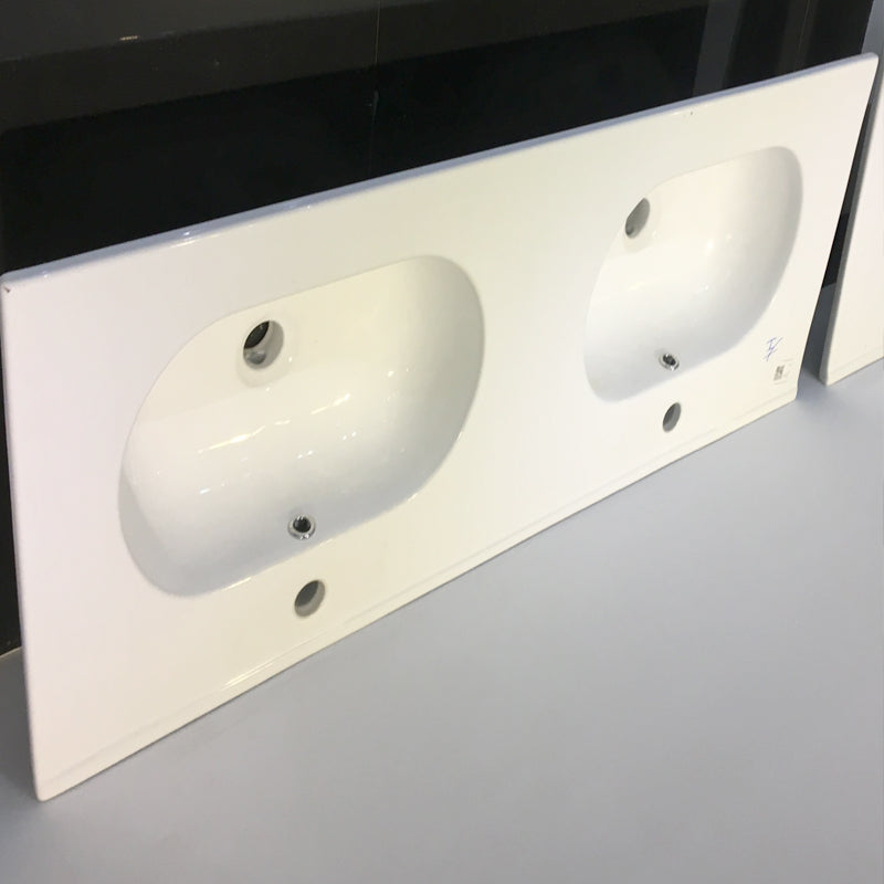 460LOV Serie Chaozhou chaoan lavabo lavabo sanitario tocador de baño con fregadero de cerámica lavabo de mano de borde fino de cerámica