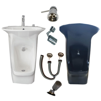 Prodotti musulmani wudu mate lavare i piedi del bacino del bagno lavapiedi per l'abluzione speciale lavabo in ceramica a due piani stazione di lavaggio wudu