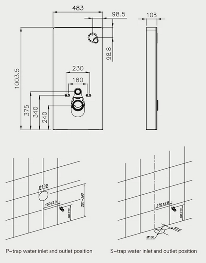 Latest innovative products ce standard toilet water tank for europe floor standing sensor capacitive cabinet glass cistern
