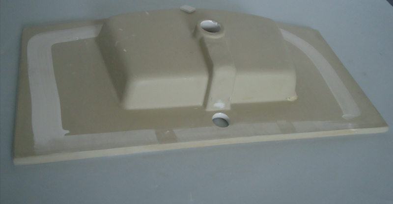 Armario delgado de 460K bajo lavabo Maceta de borde delgado lavabo rectangular blanco lavabo de cerámica lavabo de baño