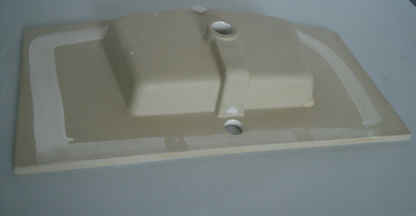 Armario delgado de 460K bajo lavabo Maceta de borde delgado lavabo rectangular blanco lavabo de cerámica lavabo de baño
