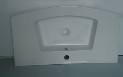Armario delgado de 460K bajo lavabo Maceta de borde delgado lavabo rectangular blanco lavabo de cerámica lavabo de baño
