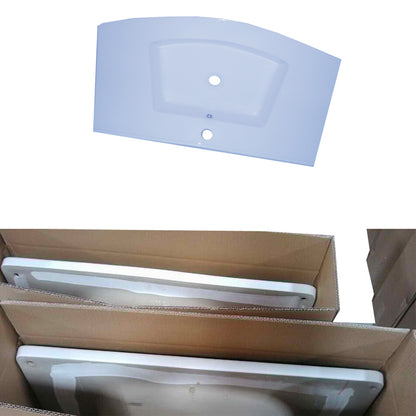 Armario delgado de 460K bajo lavabo Maceta de borde delgado lavabo rectangular blanco lavabo de cerámica lavabo de baño