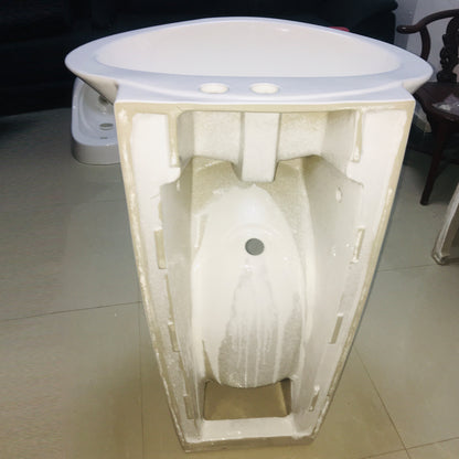 Prodotti musulmani wudu mate lavare i piedi del bacino del bagno lavapiedi per l'abluzione speciale lavabo in ceramica a due piani stazione di lavaggio wudu
