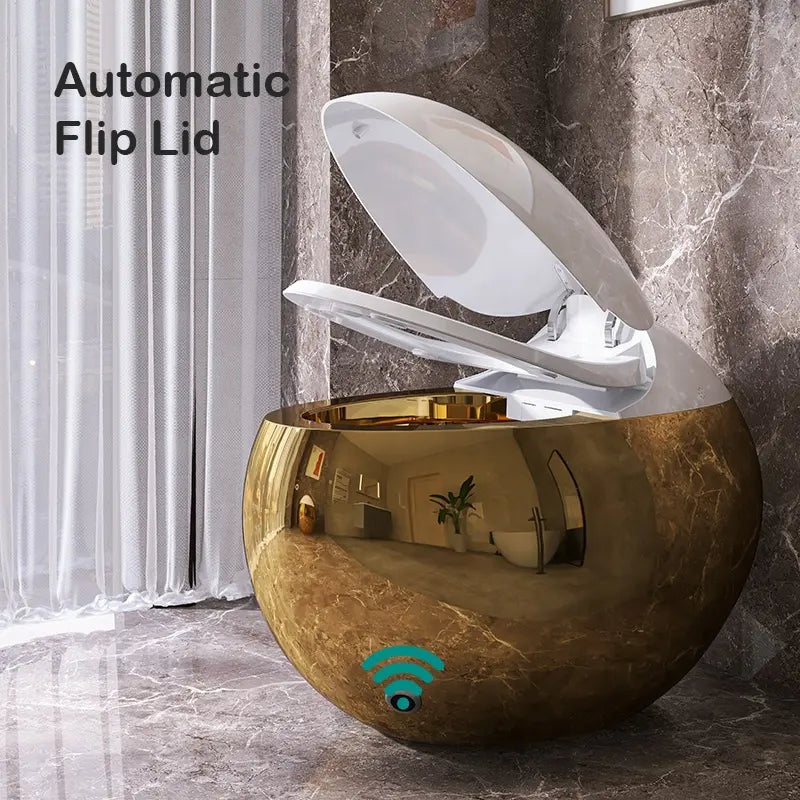 New arrival Sanitary Ware Ceramic CAPSULE CREATIVITY INTELLIGENT BEAUTIFUL DESIGN Watermark Matte grey Egg Shaped smart toliet