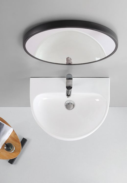L001-P001 Lavabo su semicolonna