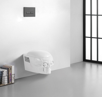Skull set wall hung toilets combines products with culture, strong style and strong development capabilities
