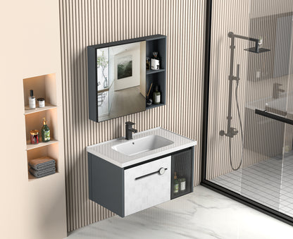 Q3 Mobile da bagno dal design nordico con design multistrato