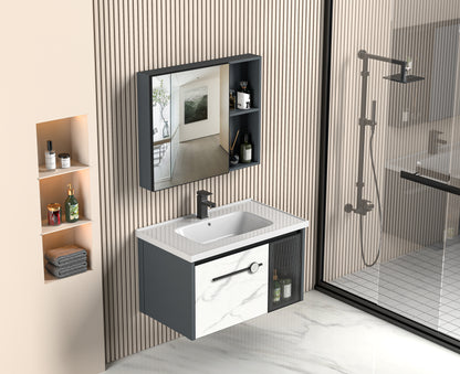 Q3 Mobile da bagno dal design nordico con design multistrato